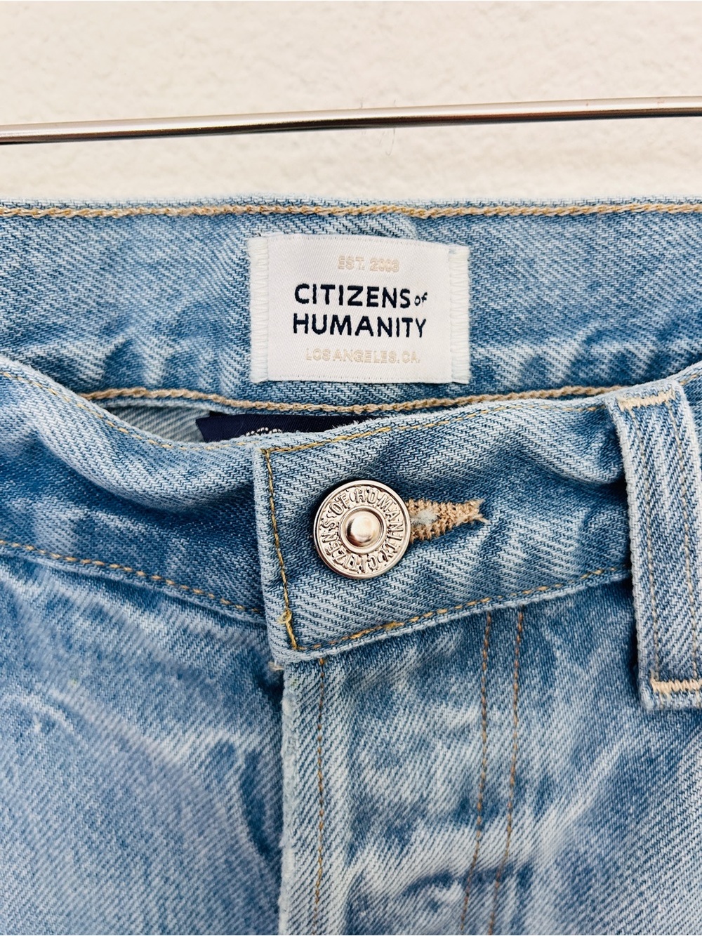 Citizens Of Humanity Ayla Baggy Cuffed Crop Jeans Blue Denim Women's Size 26 - Picture 7 of 16
